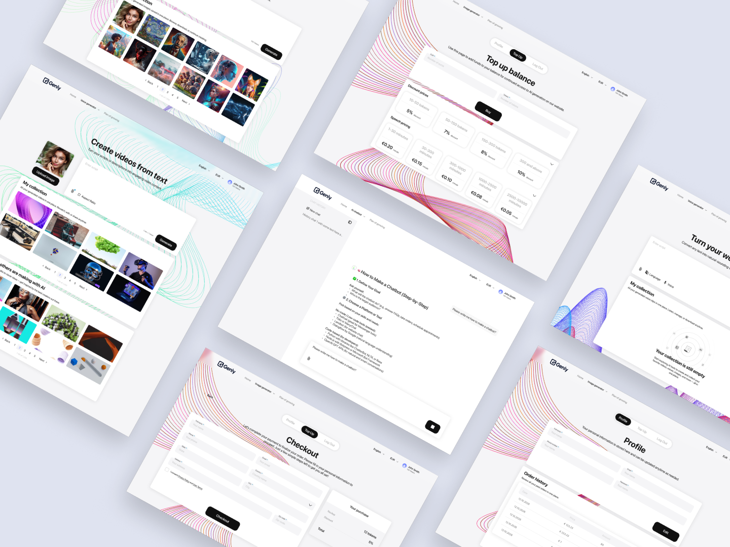 Genly — AI Chatbot landing preview