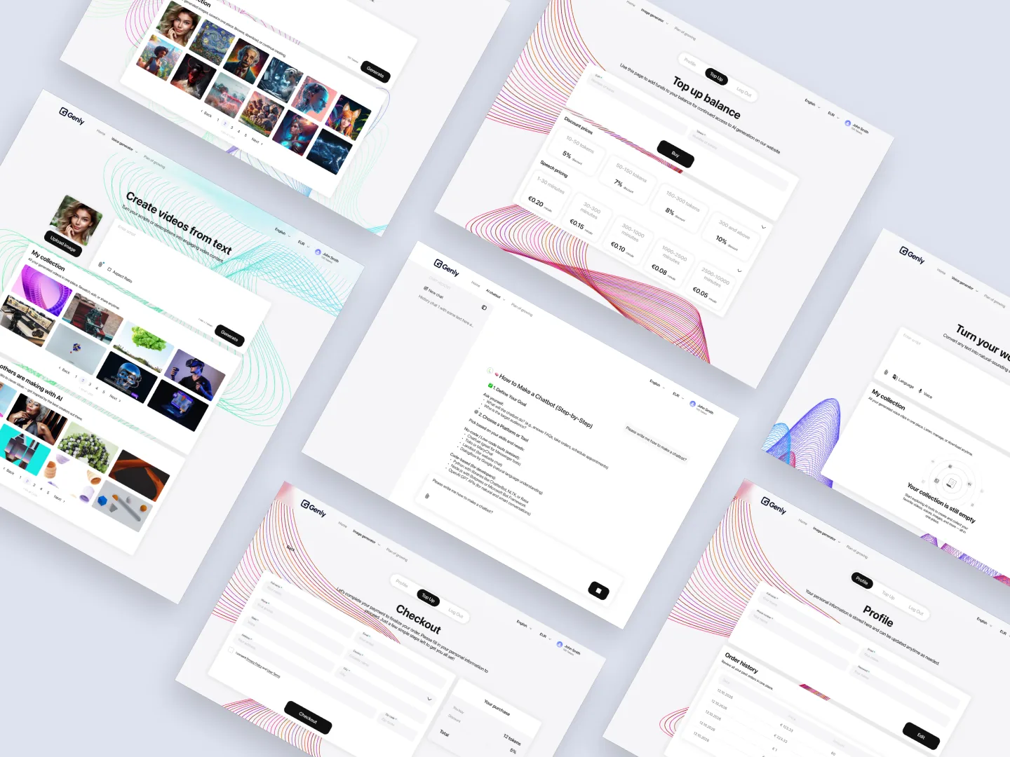 Genly — AI Chatbot landing preview