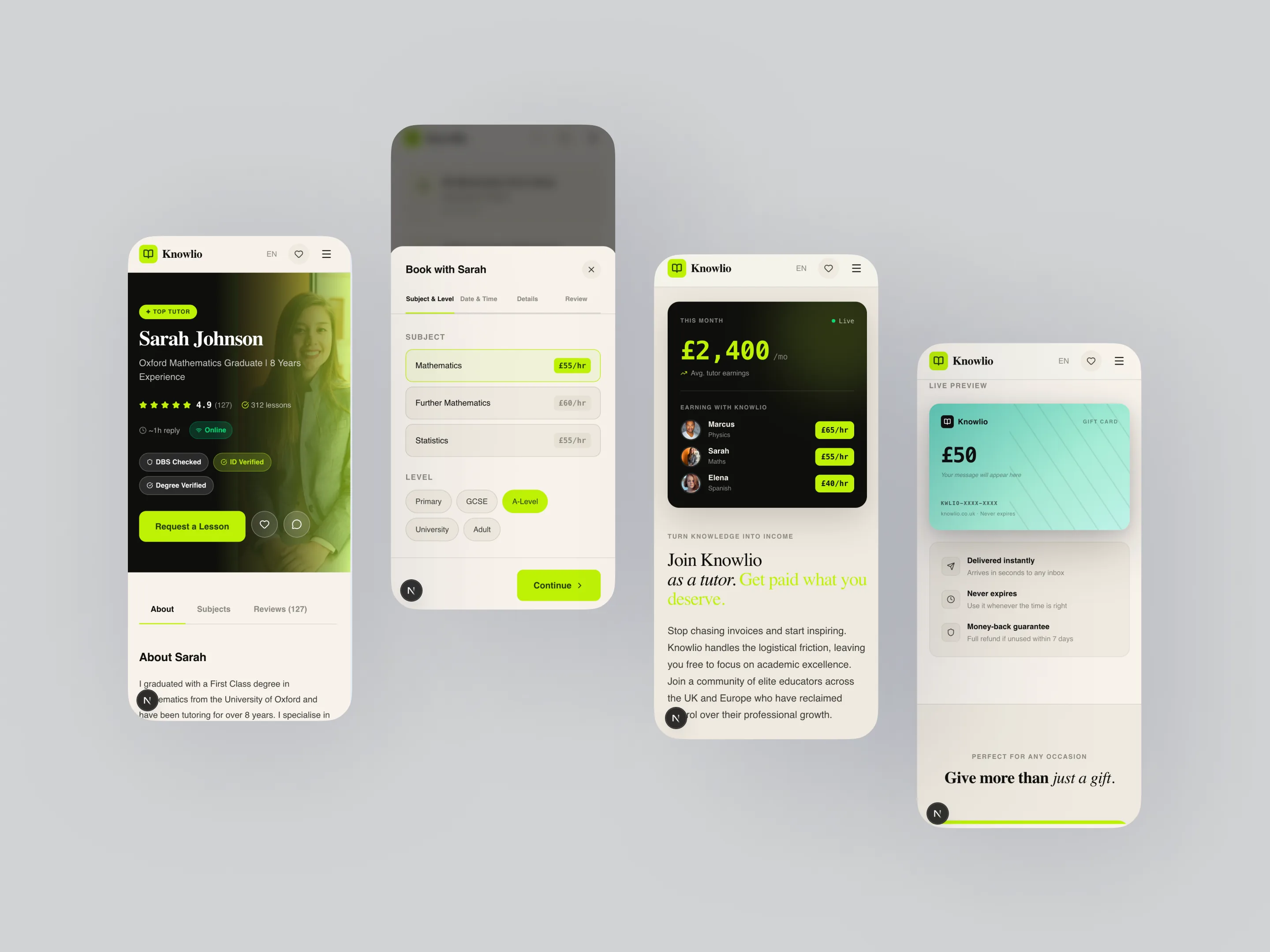 Knowlio — supporting brand surfaces