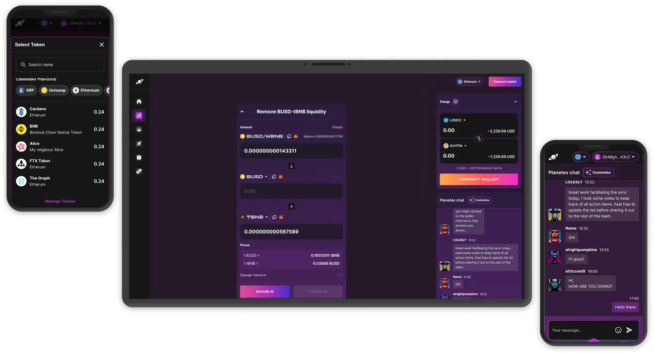 DexPlanet — NFT marketplace browse + detail